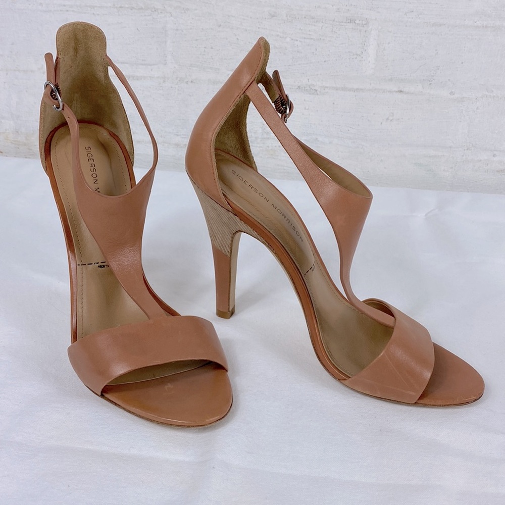 Sigerson Morrison Phoebe T Strap High Heel Sandals